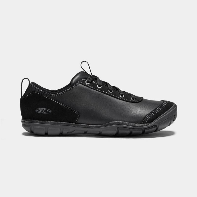 Keen 靴 | キーンハッシュレザーCnx アウトドア シューズ レディース 黒 | 804371-ZIW